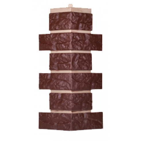 Угол T-Сайдинг-Кирпич Лондон Брик Коричневый купить в Сергиевом Посаде