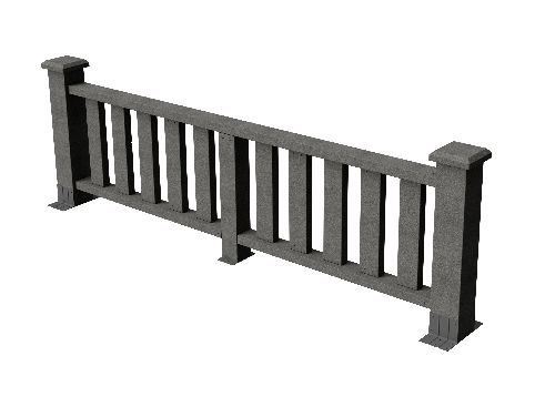 Ограждения декоративное ДПК GRINDERDECO Эрес серый базальт купить в Сергиевом Посаде