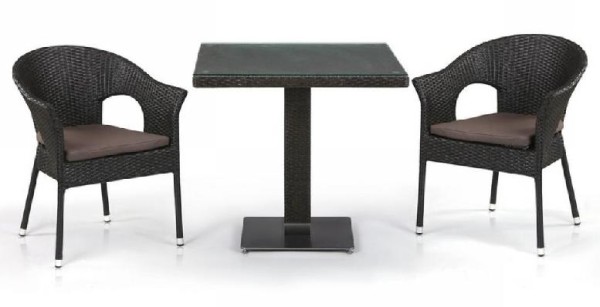 Комплект плетеной мебели AFINA из иск. ротанга T605SWT/Y79A-W53 Brown 2Pcs купить в Сергиевом Посаде