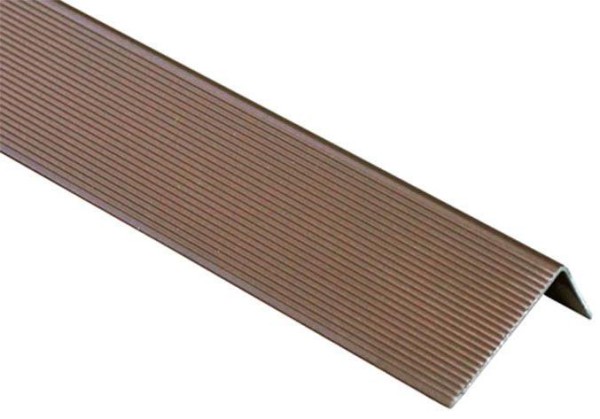 Угол завершающий алюминиевый KRONEX 51,5x30x3000 мм. коричневый купить в Сергиевом Посаде