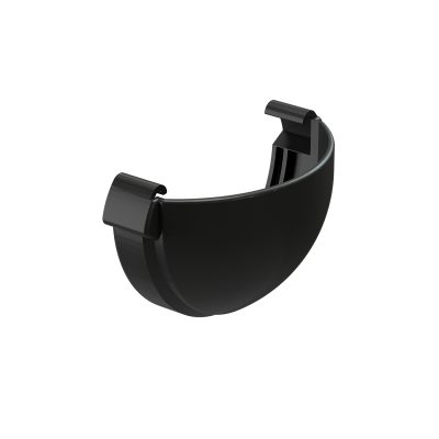 Заглушка желоба Docke Lux ПВХ - Карбон