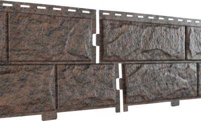 Фасадная панель Ю-Пласт Стоун-хаус камень жженый (двойной замок)