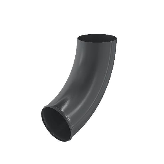 Водосток Aquasistem, система 125x90 - Отвод трубы RAL 7024 Тёмно-серый купить в Сергиевом Посаде