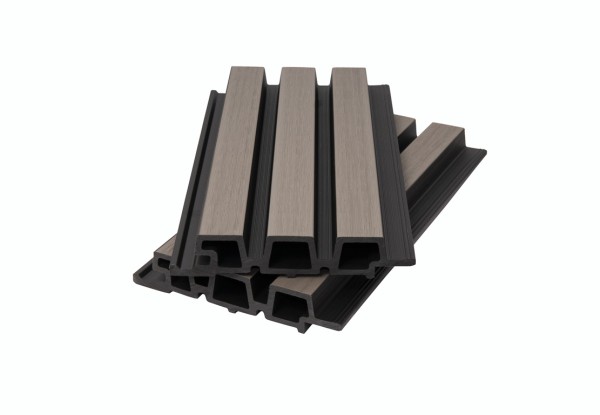 Фасадная панель брусковая двухцветная co-extrusion, snow mix купить в Сергиевом Посаде