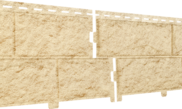 Фасадная панель Ю-Пласт Стоун-хаус камень золотистый (двойной замок) купить в Сергиевом Посаде