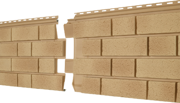 Фасадная панель Ю-пласт Стоун Хаус S-Lock Клинкер Балтик светлая медь купить в Сергиевом Посаде