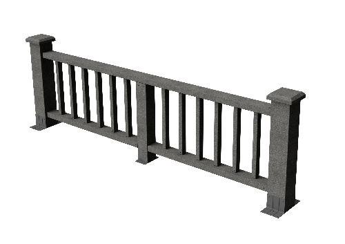Ограждения декоративное ДПК GRINDERDECO Троя серый базальт купить в Сергиевом Посаде