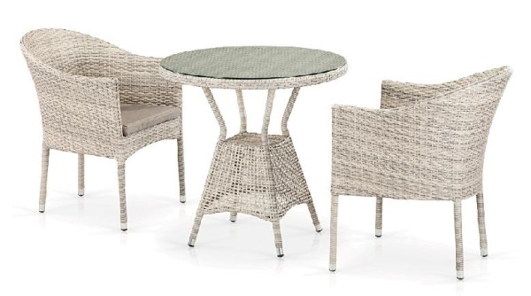 Комплект плетеной мебели AFINA из иск. ротанга T705ANT/Y350-W85 Latte 2Pcs купить в Сергиевом Посаде