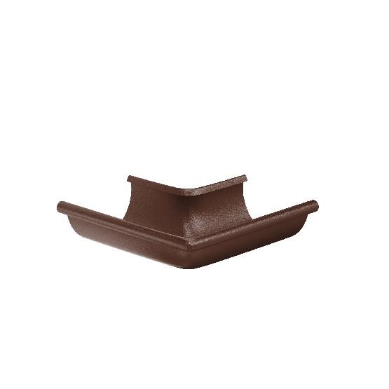 Водосток Aquasistem, Система 125x90 - Угол желоба, наружный 90° RAL 8017 Коричневый matt купить в Сергиевом Посаде