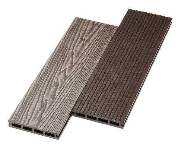 Террасная доска ДПК NanoWood двусторонняя New 3D тиснение + вельвет Венге купить в Сергиевом Посаде