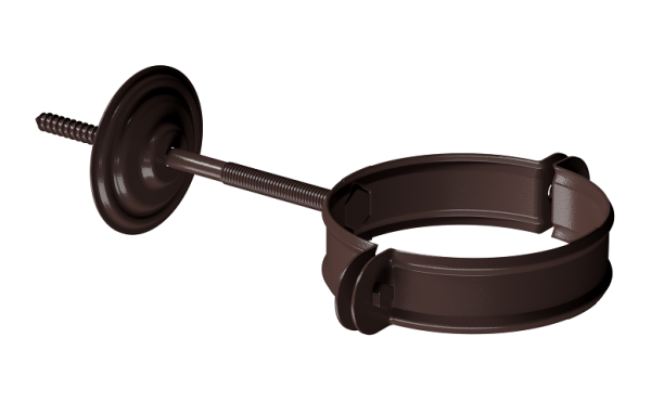 Хомут трубы D90 Döcke STAL PREMIUM Шоколад, (RAL 8019) купить в Сергиевом Посаде
