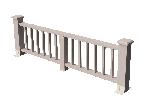 Ограждения декоративное ДПК GRINDERDECO Троя выбеленный дуб купить в Сергиевом Посаде