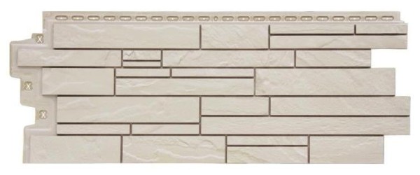 Фасадная панель Grand Line Скала Стандарт молочный купить в Сергиевом Посаде