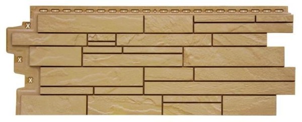 Фасадная панель Grand Line Скала Стандарт песочная купить в Сергиевом Посаде
