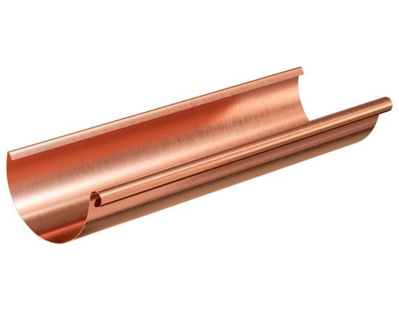 Водосток Aquasistem, система 150/100 - Желоб водосточный медный 3 метра купить в Сергиевом Посаде