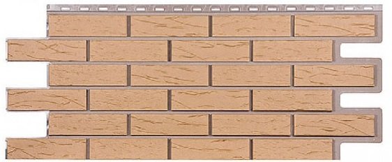 Фасадная панель T-Сайдинг-Кирпич Саман Бежевый купить в Сергиевом Посаде