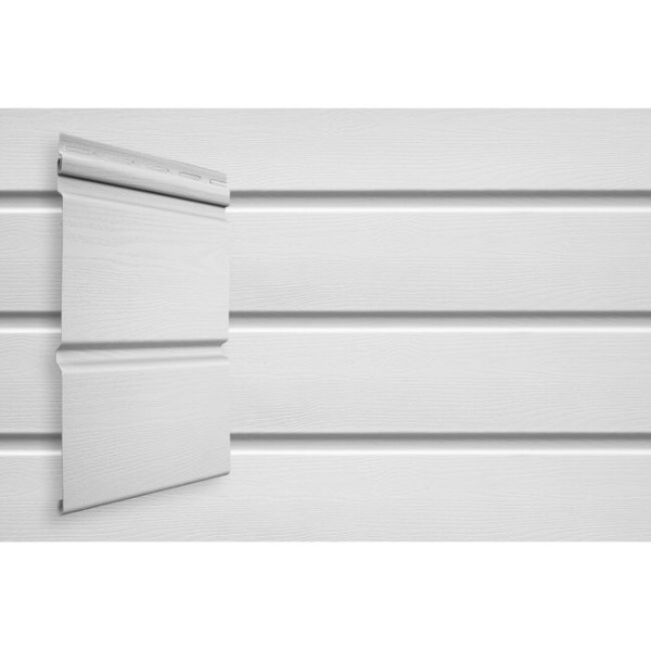 Виниловый сайдинг Grand Line Double-Брус Белый купить в Сергиевом Посаде