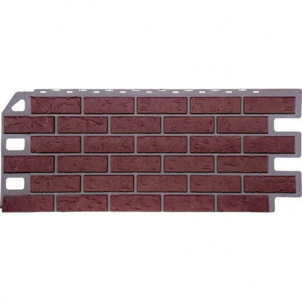 Фасадная панель FineBer, Кирпич, Красный купить в Сергиевом Посаде