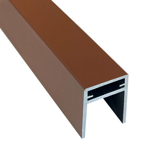 П-профиль Алюминиевый EasyDecking 35x25 Коричневый купить в Сергиевом Посаде