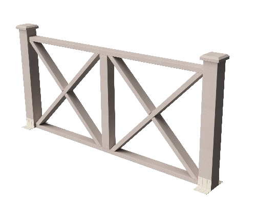 Ограждения декоративное ДПК GRINDERDECO Тауэр выбеленый дуб купить в Сергиевом Посаде