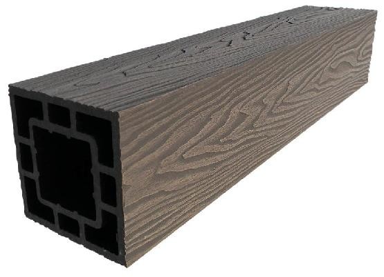 Столб опорный ДПК 3D GardenParkett фактура дерева Венге купить в Сергиевом Посаде