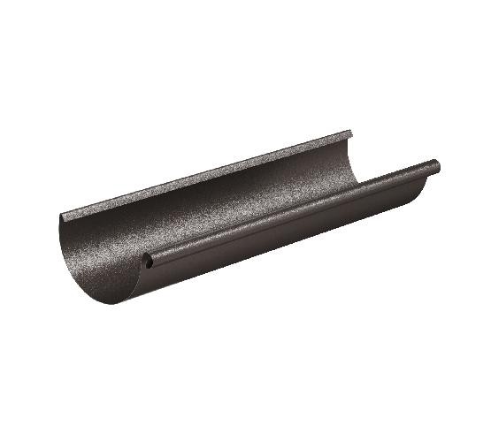 Водосток Aquasistem, Система 125/90 - Желоб водосточный 3 метра RR 32 Тёмно-коричневый matt купить в Сергиевом Посаде