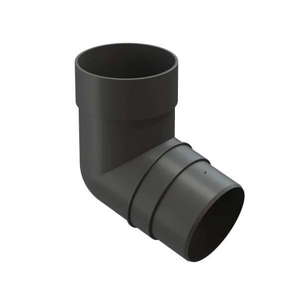 Колено 72˚ для водосточной трубы Docke Premium Графит купить в Сергиевом Посаде