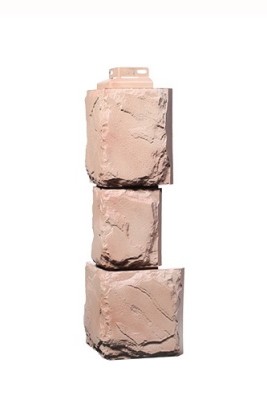 Угол Фасайдинг Серия «Камень крупный» Терракотовый