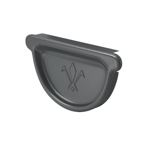 Водосток Aquasistem, система 150/100 -  Заглушка универсальная с резиновым уплотнителем RAL 7024 Тёмно-серый купить в Сергиевом Посаде