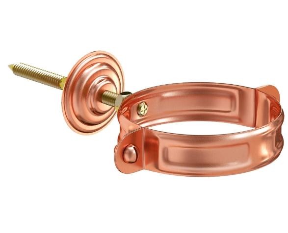 Водосток Aquasistem, система 125x90 - Хомут для крепления трубы медный d90мм купить в Сергиевом Посаде