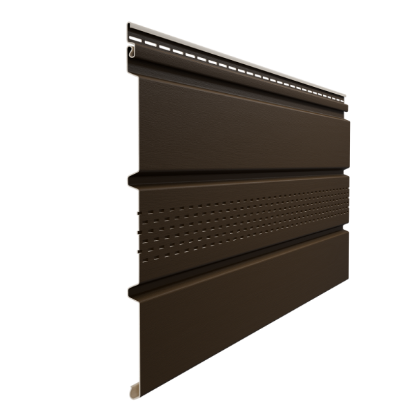Софит Элит с центральной перфорацией Коричневый (темный дуб) купить в Сергиевом Посаде