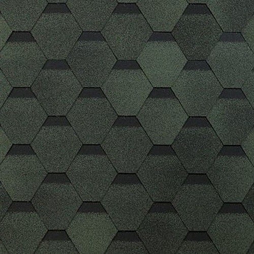 Гибкая черепица Shinglas, коллекция Оптима – Зеленый купить в Сергиевом Посаде