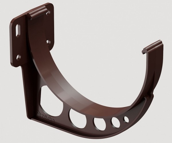 Кронштейн желоба ПВХ Docke STANDART Тёмно-коричневый купить в Сергиевом Посаде