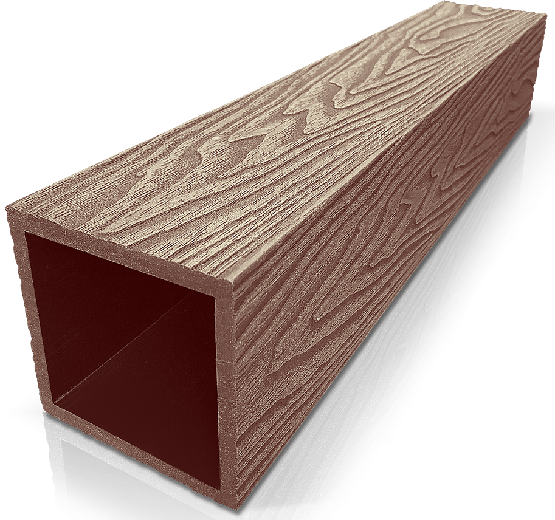 Столб ДПК 3D GardenParkett фактура дерева Светло-коричневый купить в Сергиевом Посаде