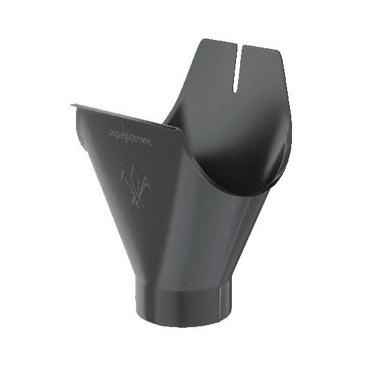 Водосток Aquasistem, система 150/100 - Воронка желоба RAL 7024 Тёмно-серый купить в Сергиевом Посаде