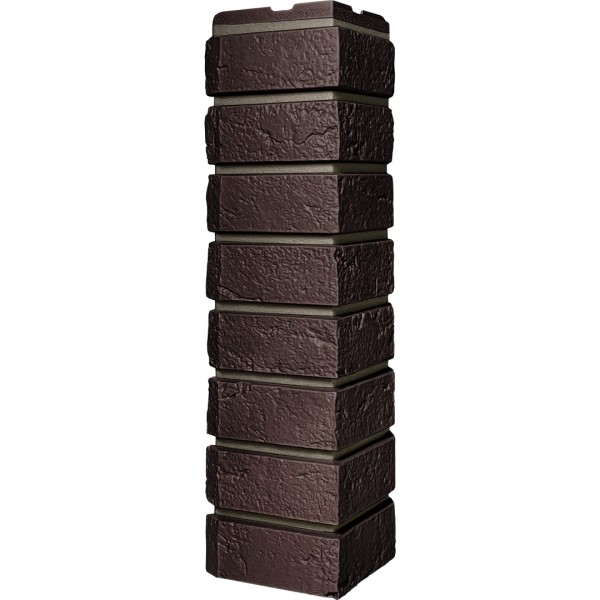 Угол наружный ДАЧНЫЙ Серия Баварский кирпич Темно коричневый купить в Сергиевом Посаде