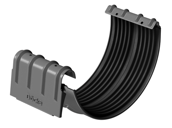 Соединитель желобов D125 Döcke STAL PREMIUM Графит, (RAL 7024) купить в Сергиевом Посаде