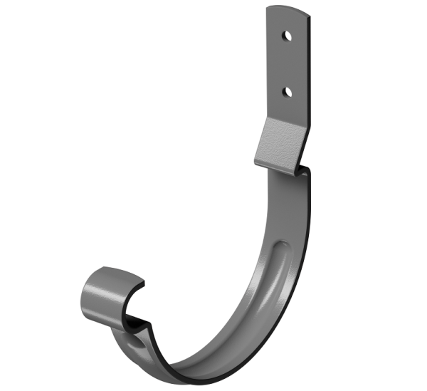 Карнизный крюк короткий (гнутый) D125 Döcke STAL PREMIUM Графит, (RAL 7024) купить в Сергиевом Посаде