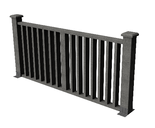 Ограждения декоративное ДПК GRINDERDECO Риальто серый базальт купить в Сергиевом Посаде