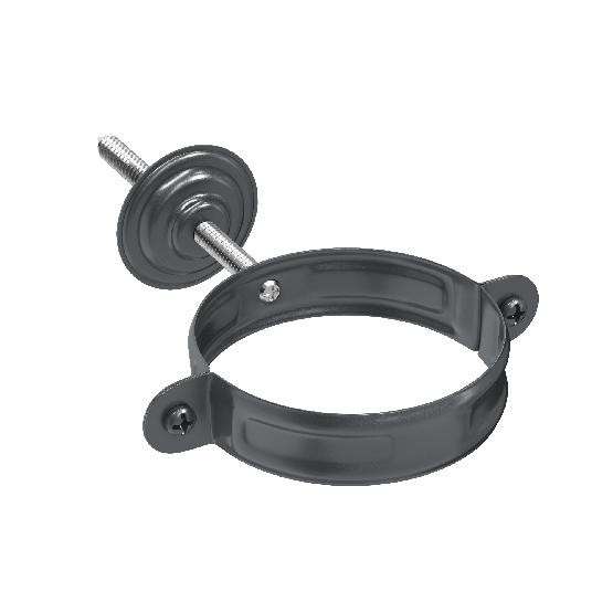 Водосток Aquasistem, система 150/100 - Комплект крепления трубы RAL 7024 Тёмно-серый купить в Сергиевом Посаде