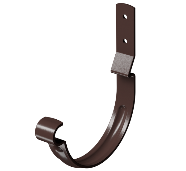 Карнизный крюк короткий (гнутый) D125 Döcke STAL PREMIUM Шоколад, (RAL 8019) купить в Сергиевом Посаде