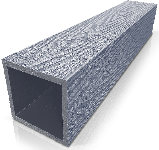 Столб ДПК 3D GardenParkett фактура дерева Серый купить в Сергиевом Посаде