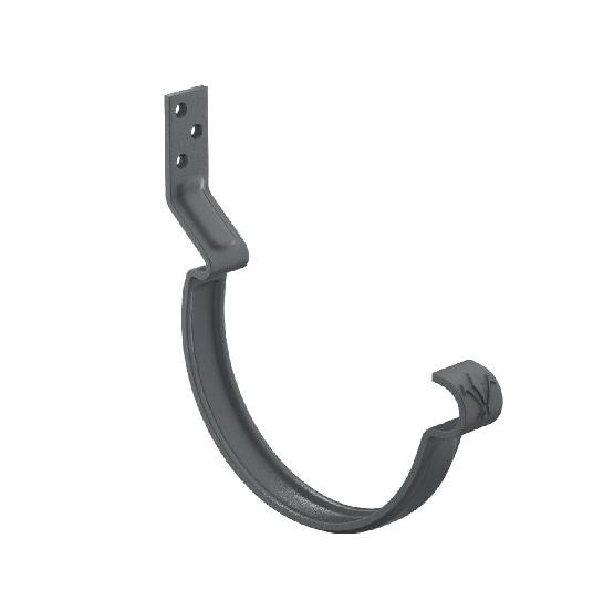 Водосток Aquasistem, система 150/100 - Крюк крепления желоба короткий RAL 7024 Тёмно-серый купить в Сергиевом Посаде