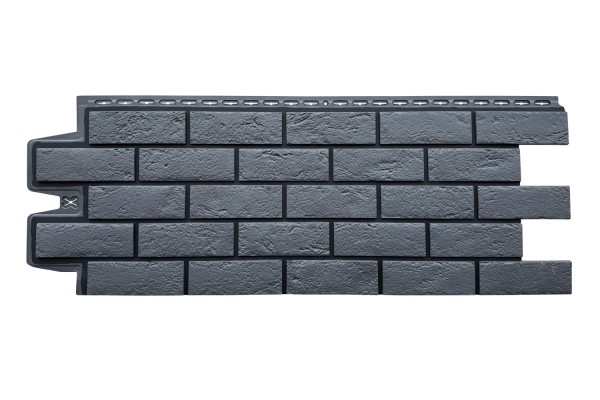 ФП Grand Line состаренный кирпич премиум Графит (шов RAL 9005) купить в Сергиевом Посаде