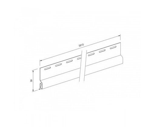 Стартовый профиль для винилового сайдинга VOX STANDART купить в Сергиевом Посаде
