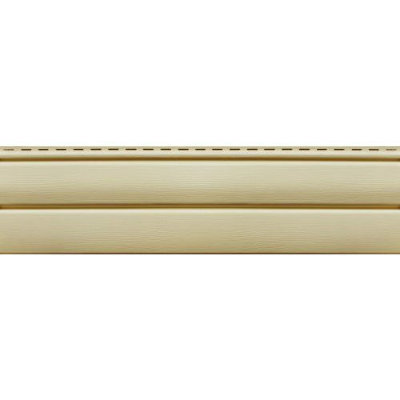 Виниловый сайдинг ю-пласт - серия "блок-хаус" (под бревно), кремовый