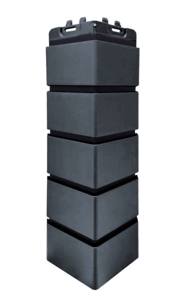 Угол Grand Line состаренный кирпич премиум Графит (шов RAL 9005) купить в Сергиевом Посаде