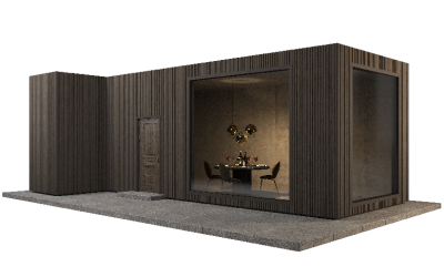 Фасадная панель GRINDERDECO, ДПК,двухсторонняя Венге