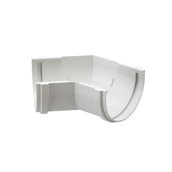 Угол желоба универсал 135˚ Docke Premium ПВХ - Пломбир купить в Сергиевом Посаде