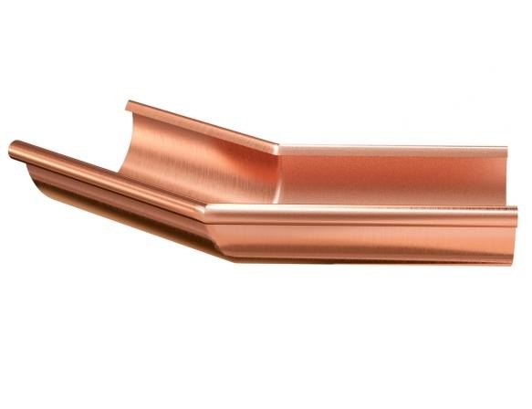Водосток Aquasistem, система 150/100 - Угол желоба наружный медный 135° купить в Сергиевом Посаде